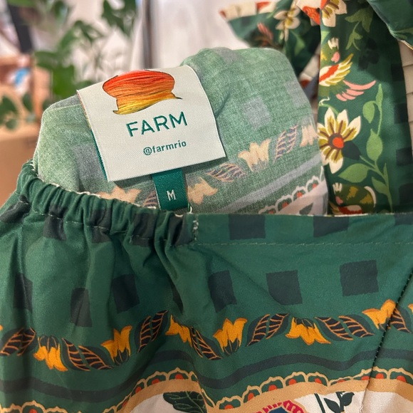 FARM Rio Floral Maxi Dress in Green and Orange - Picture 4 of 5